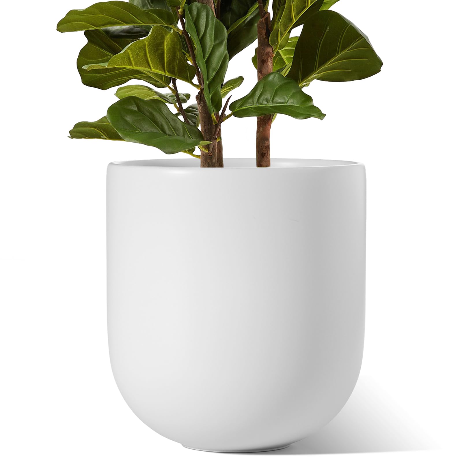 Photo 1 of ***FACTORY SEALED***LE TAUCI 12 Inch Pots for Plants, Ceramic Large Planters for Indoor Plants, Indoor Plant Pots for Home Garden Patio Office, Planter Pots with Drainage Hole and Rubber Plug, White