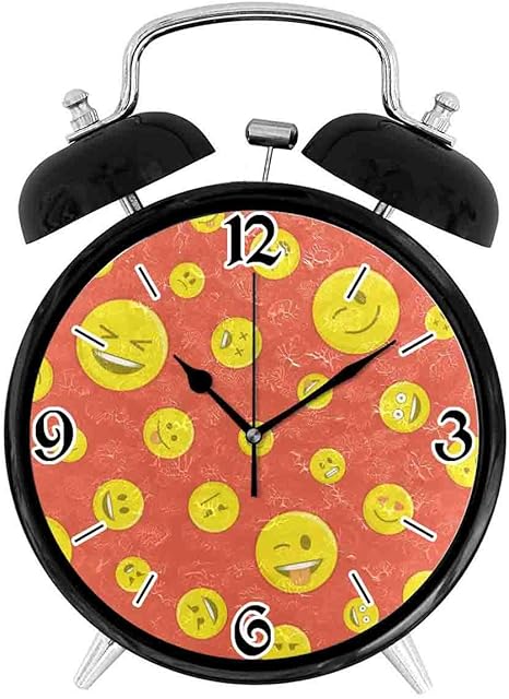 Amazon Co Jp 可愛い 面白い レトロ ナチュラル目覚まし時計ー表情 かわいい 面白い目覚まし時計ーサイズ 4インチ ホーム キッチン
