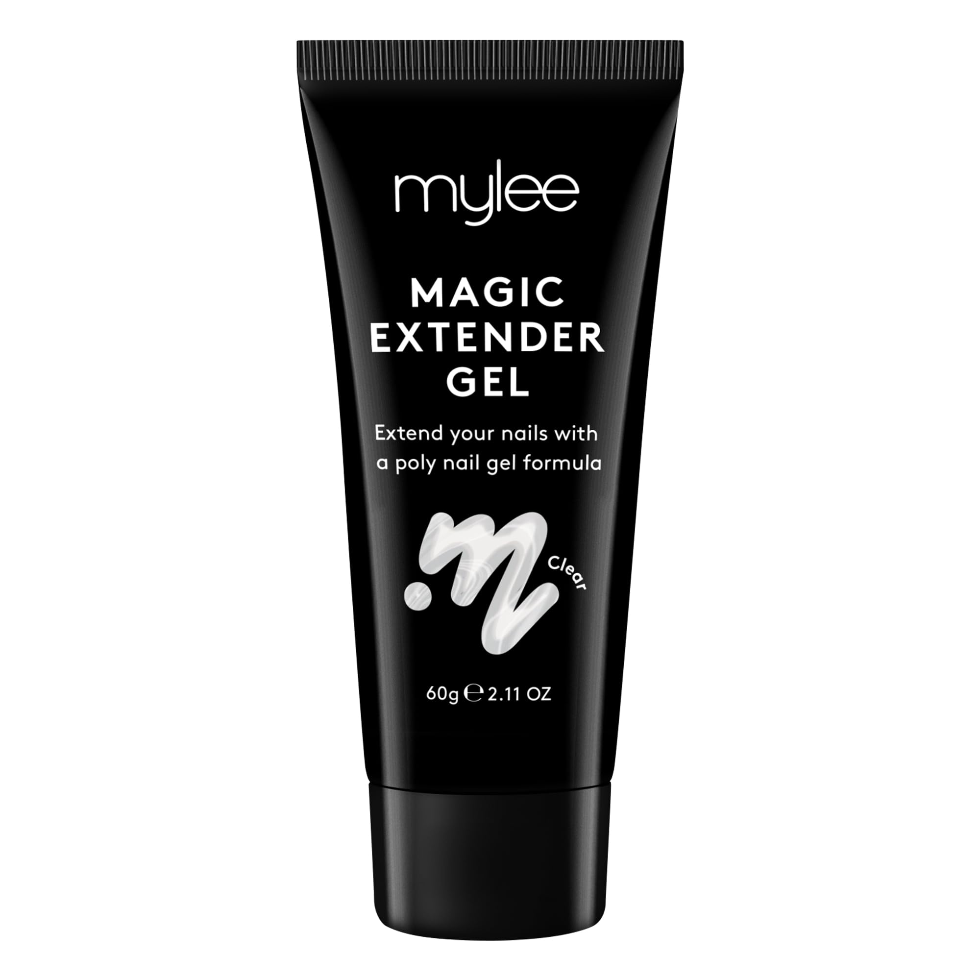 Mylee Magic Extender Gel [Clear] – Long Lasting Wear, Natural Look, Nail Extension Gel, for Beginners & Salon Professionals, Acrylic Nail Thickening Builder Gel, Nail Art - 60 Gram Tube