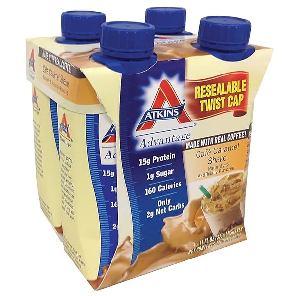 ADVANTAGE SHAKES, CAFE CARAMEL 4 X 11 OZ