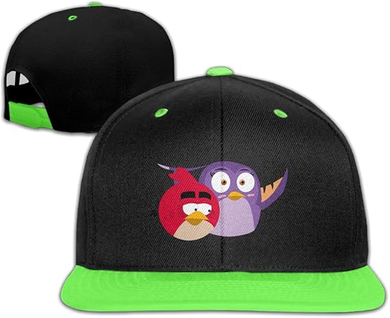 Amazon Co Jp リナ ボーイズ おしゃれ キュート 鳥 マンガ ゲーム イラスト 平らつば B Boyキャップ ストーリート系 紫外線防止 ケリー グリーン 服 ファッション小物