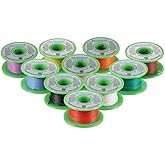 BNTECHGO 22 Gauge Silicone Wire Kit 10 Color Each 30 ft Flexible 22 AWG Stranded Tinned Copper Wire