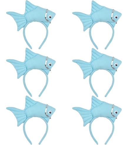 Crowye 16 Pcs Goldfish Cosplay Costume Including Bowtie and Goldfish Headband, Sea Animal Costume Props Hairband Women's Carnival Accessories for Halloween World Book Day Birthday Supplies, 8 Colors : Clothing, Shoes
