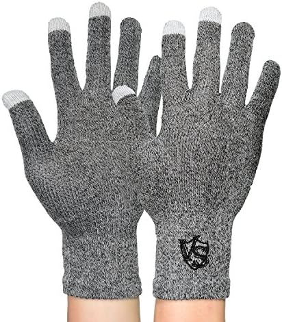 Vital Salveo-Office Unisex Stretchy Recovery Touchscreen Running Driving Texting Gloves for Smartphones (Pair)
