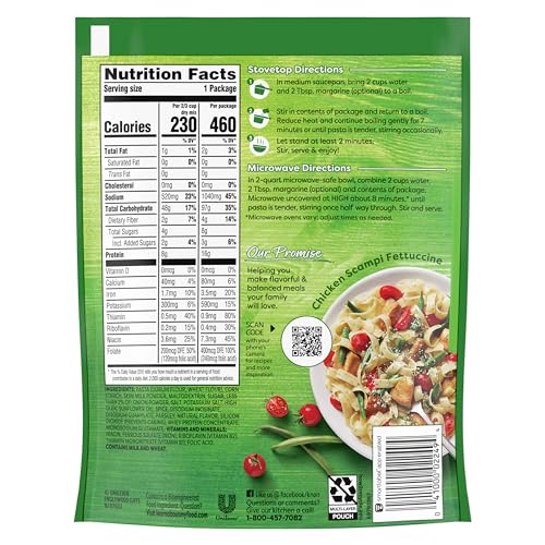KNORR PASTA SIDES BUTTER FETTUCCINE FOR DELICIOUS QUICK PASTA SIDE DISHES NO ARTIFICIAL FLAVORS, NO PRESERVATIVES, NO ADDED MSG 4.5 OZ