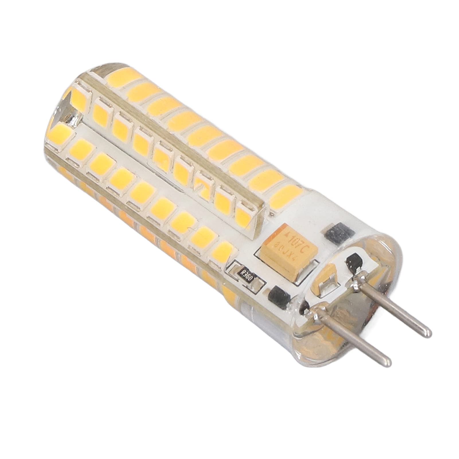 Spacnana 6Pcs 7W AC DC12V LED Bulb GY6.35 Lamp Holder 700lm 72 LEDs 360 Degree LED Corn Light Bulb for Pendant Lamps Ceiling Lamps (Warm Light)