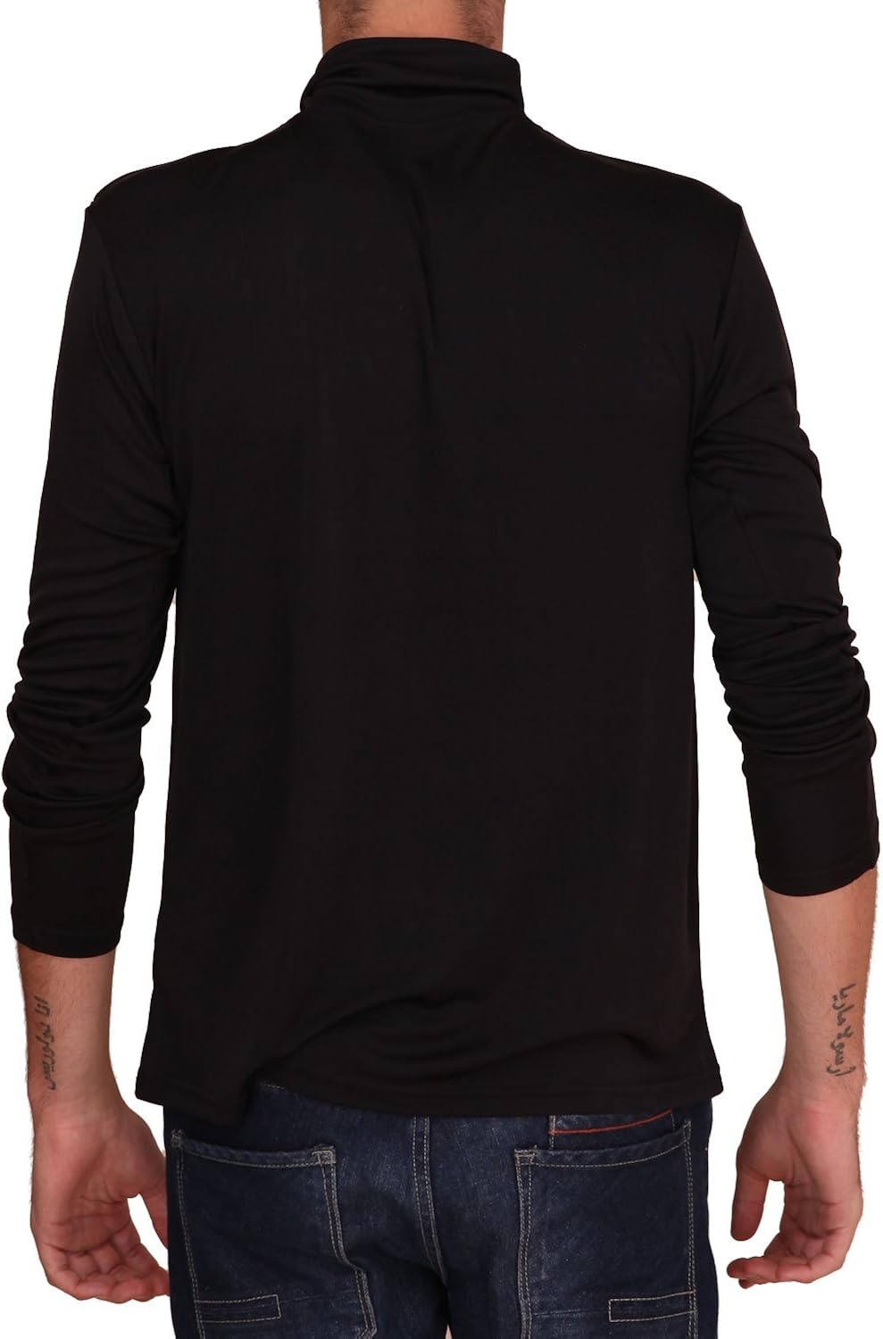 Paradise Silk Pure Silk Knit Mens Turtleneck Comfy Top at  Men’s Clothing store