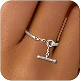 925 Sterling Silver Link Chain Rings for Women OT Clasp Knot Ring Open Adjustable Ring Mother Daughter Friendship Ring Eternity Engagement Wedding Band Rings Birthday Valentines Jewelry Gifts