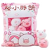 Nenalayo Cute Cherry Blossom Piggy Kawaii Plush