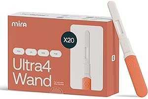 Mira Ultra4 Wands, Track 4 Key Fertility Hormones LH, PdG, E3G, and FSH for Family Planning & Pregnancy, Use at Home with The Mira Fertility Monitor Kit + App, 20 Ovulation Test Strips