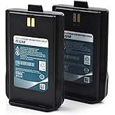 hflexgrad (2-Pack) 3.7V 1100mAh Li-ion Battery Replacement for Retevis RT27 RT27V Two Way Radio Walkie Talkies