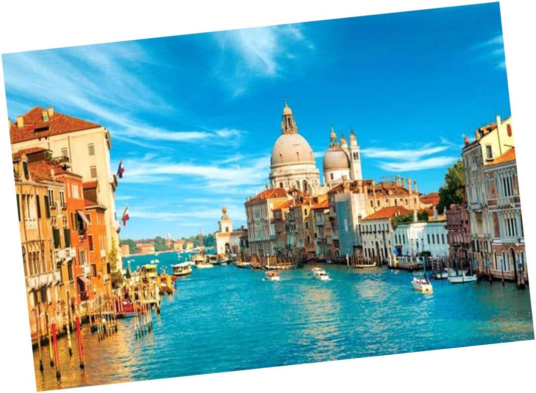 Outeck 1000 Piece Puzzles for Adults Puzzle, Water City Venice Landscape Jigsaw Puzzle, Wall Décor