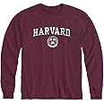Ivysport Cotton Long Sleeve T-Shirt with Crest Logo School Color, Unisex
