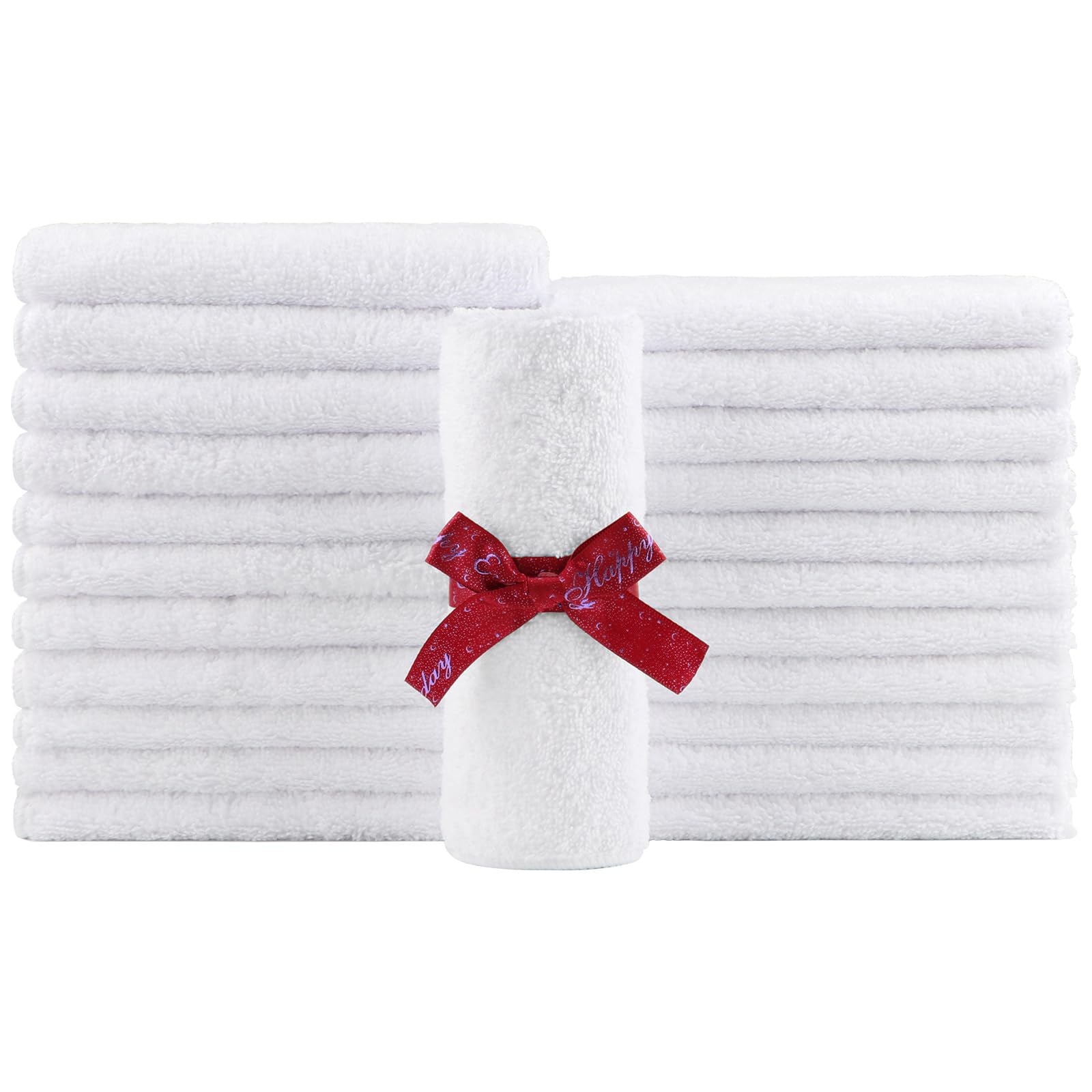 HOMEXCEL White Hand Towels for Bathroom 24 Pack, Highly Absorbent — free download