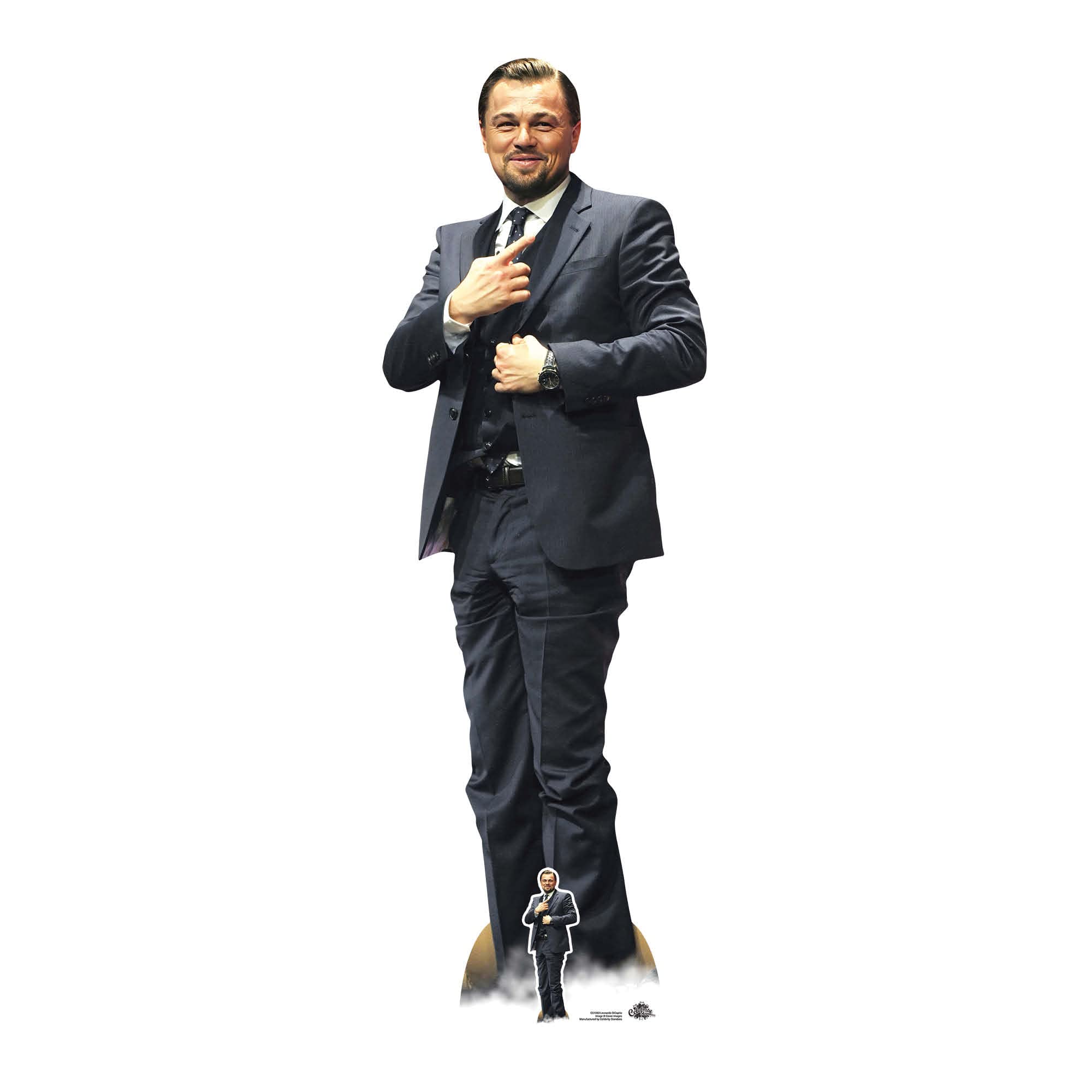 Star Cutouts CS1063 Leonardo DiCaprio Boss Lifesize Cardboard Cutout With Mini