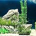 GTidea Aquarium Ornament Large Fish Tank Plastic Underwater Plant Silk Green Grass Leaves for Home Office Saltwater Freshwater Tropical Tank Decorations in 12.4 Inch