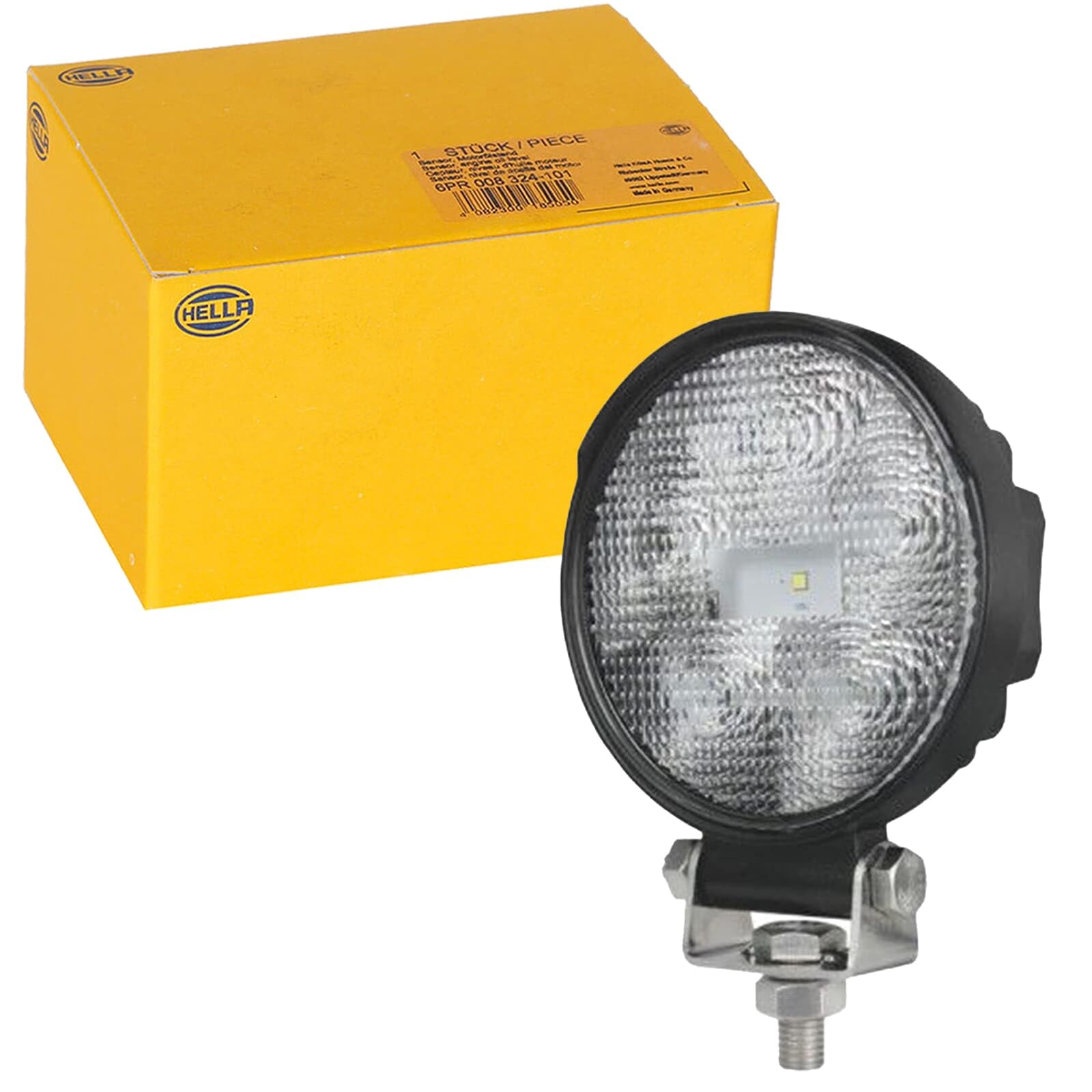HELLA VALUEFIT 1G0 357 108-012 LED-Worklight - R900 - 12/24V - 900lm - Bolted/mounting - Swivelling Mounting Bracket - Short distance lighting - Cable: 800mm - Plug: open cable ends
