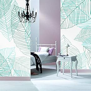 Wall Murals for Bedroom Leaf Large Removable Wallpaper Peel and Stick Wall Stickers - 66x96 inches