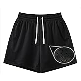 Waghaw Men's Grey Mesh Running Shorts 5.5 Inch Inseam