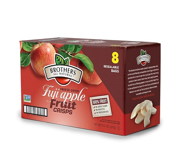 BROTHERS ALL NATURAL FREEZE DRIED FRUIT CRISPS, FUJI...