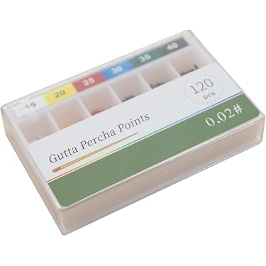 Dentsply Maillefer Endodontic .04 Taper Gutta Percha Points - 5 Packs (60 Points Per Pack)