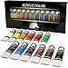 MyArtscape Acrylic Paint Set - 12 x 21ml tubes - Lightfast - Heavy Body - Rich Pigments - Great Tinting Strength - Acrylic Painting Supplies for Artists and Beginners - Premium Quality Paints