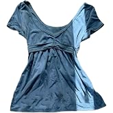 Grunge Emo Goth Shirts Y2k Lace Bow Coquette Babydoll Tops Women Vintage Graphic Tee 2000s Summer Crop Tops