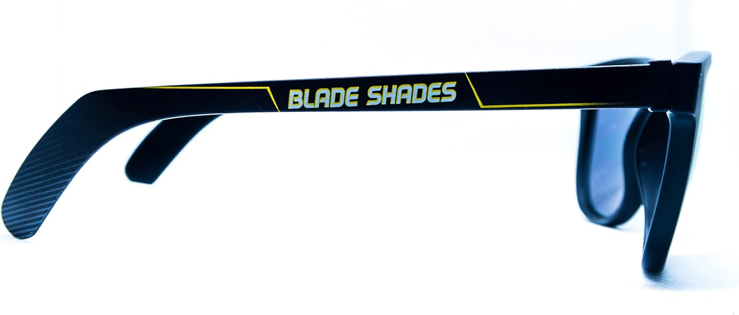 Blade Shades Hockey Stick Sunglasses - Original - 100% UV Protection, Fun Sunglasses for Players and Fans (Red/Black Frame, Red Mirror Lens): Clothing