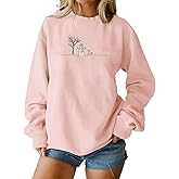 SOMOQI Women Christmas Sweatshirts Cute Snowman Graphic Sweatshirt Funny Holiday Crewneck Long Sleeve Pullover Tops