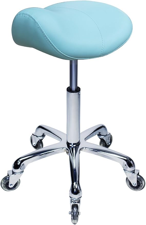 Antlu Saddle Stool Rolling Ergonomic Swivel Chair for Esthetician