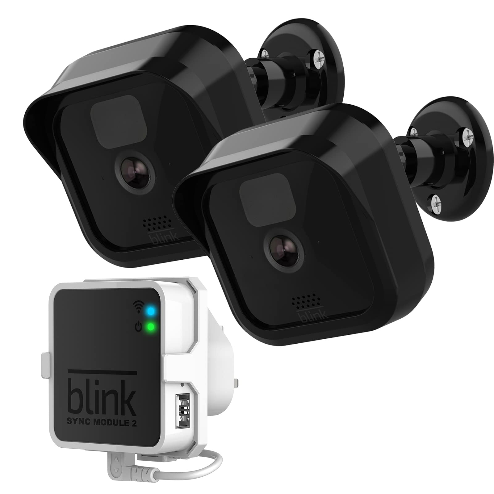 Blink Outdoor Camera Wall Mount Bracket,Weatherproof Protective Cover Case and 360 Degree Adjustable Mount for New Blink Outdoor Indoor Home Security Camera System (2+1 Pack)