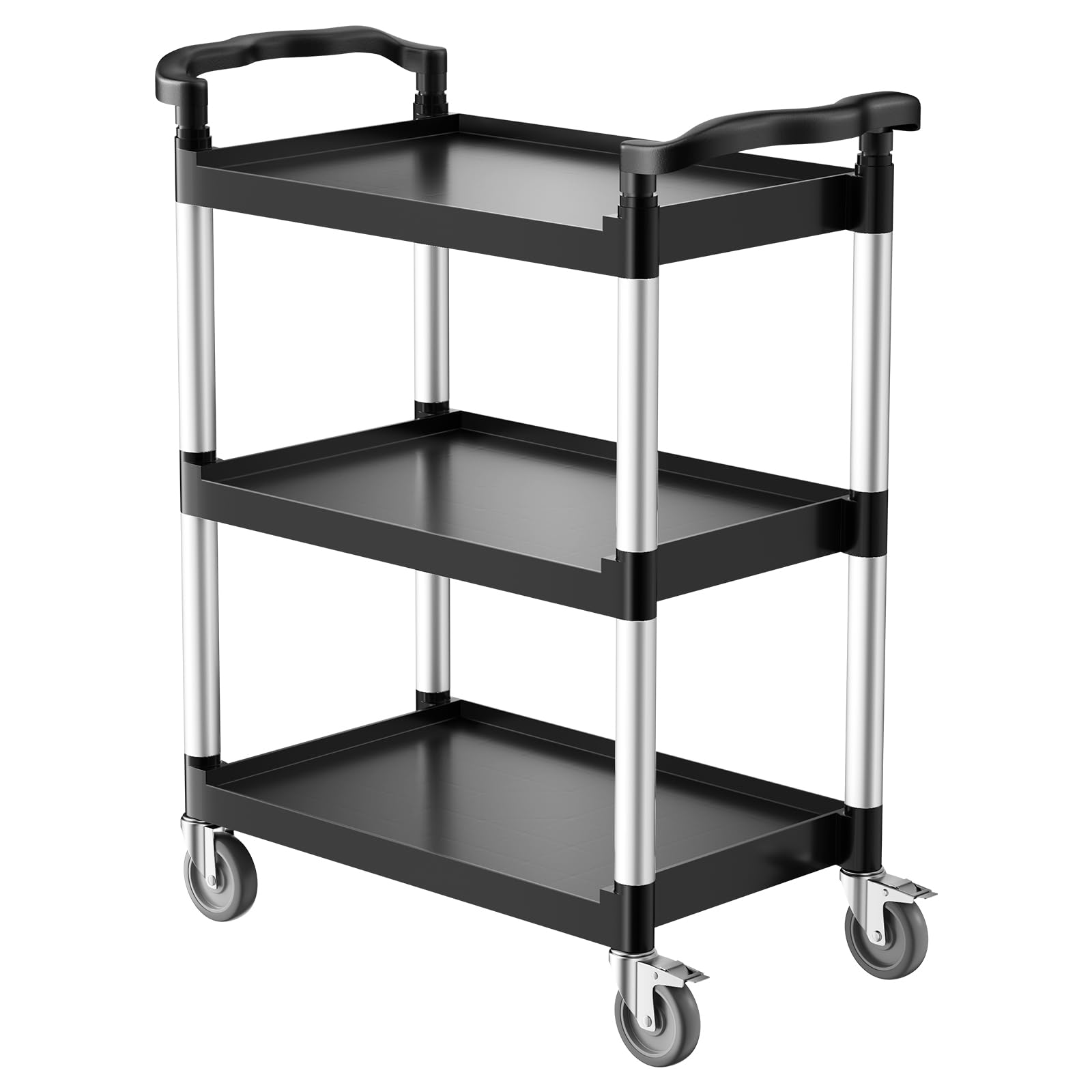 VEVOR Utility Cart, 300 lbs Load Capacity, 3-Tier
