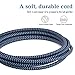 USB Type C Cable, Airsspu 4Pack 3FT 6FT 6FT 10FT Nylon Braided USB A to USB C Charger Cable Fast Charging Cord for Samsung Galaxy S9 S8 Plus Note 8, LG G5 G6 V30, HTC 10, Nexus 5X,Google Pixel XL-Blue