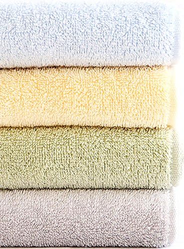 Towels Washcloths, Pure Cotton Facial Hand Towels, Antibacterial Washcloths, for Facial Cleansing , Size 28x13 inch , 4 pieces in 1 Box, A Gift for anyone