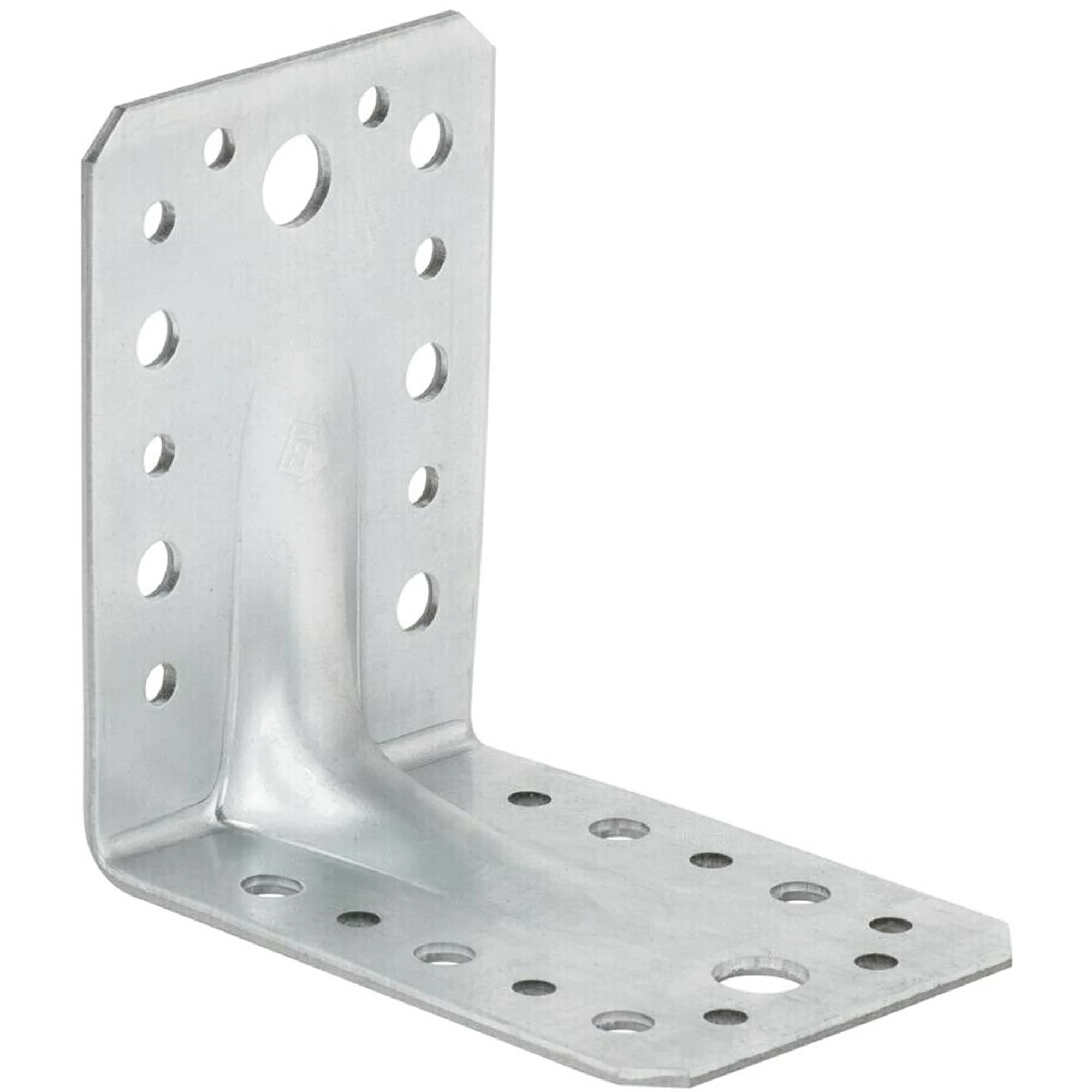 Angle Bracket Heavy Duty 2.5mm Galvanised Steel Metal Corner Braces for Joining, Bracing, and Reinforcing Pack of: 10 Size: 150x150x65x2.5mm