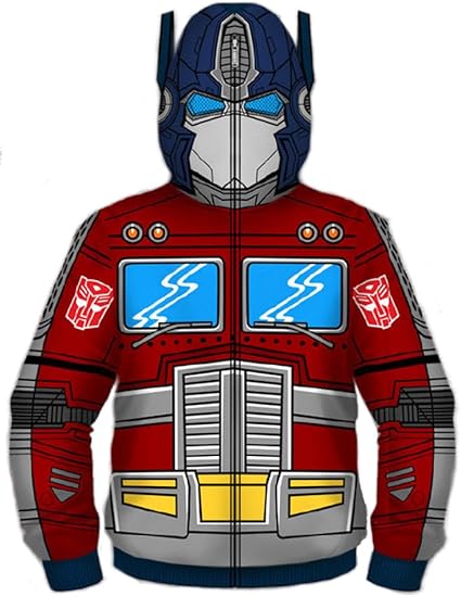 transformers zip up hoodie
