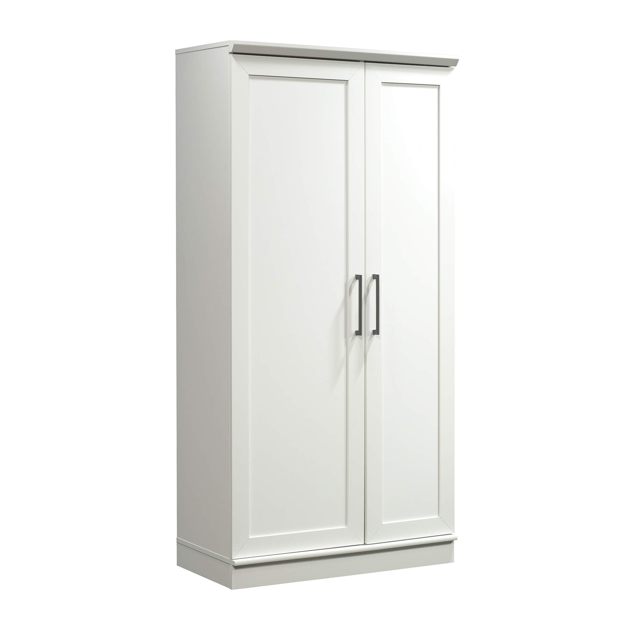 Sauder 422427 HomePlus Storage Cabinet, L: 35.35" x W: 17.09" x H: 71.22", Soft White finish