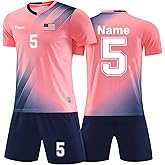 LAIFU Custom Soccer Jersey for Kids Soccer Uniforms for Men Women with Name Team Number Logo