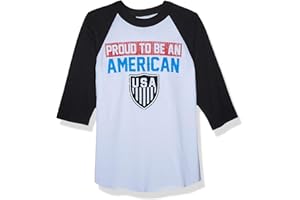Soffe Kids' Big Patriotic American Baseball Tee