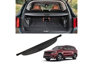 Marretoo for Kia Sorento Cargo Cover 2026 2025 2021 2022 2023 2024 Black Retractable Factory Style SUV Trunk Cover for Kia So