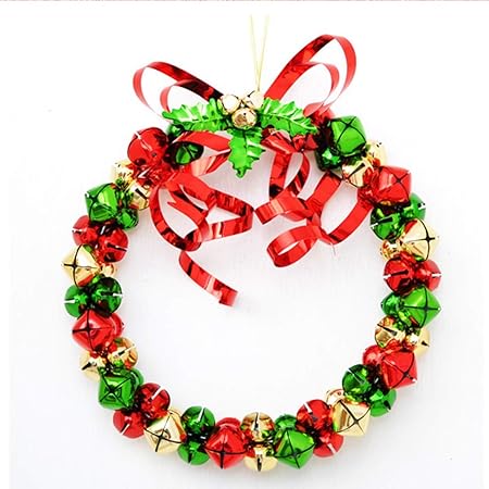 Amazon ベルリース クリスマスリース 玄関ドア用 壁掛け 壁飾り 装飾 手作り 屋外 クリスマス飾り オーナメント おしゃれ 店舗用 ホテル 旅館 窓 パーティー ガーランド リース おもちゃ