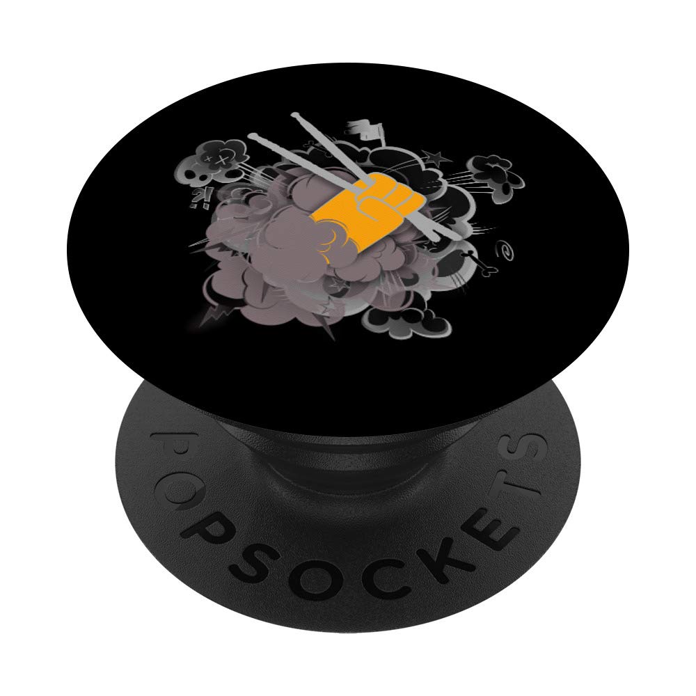 Drums Drumsticks Funny Cool Musical Gift For Drummer PopSockets Grip and Stand for Phones and Tablets