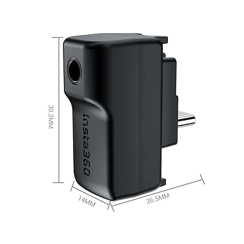 CYNOVA Upgraded Insta 360 Mic Adapter, Audio Jack Compatible