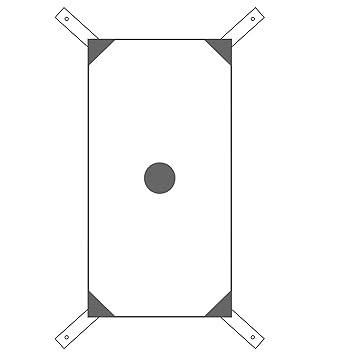 BAY® ' WALL CATCHER ' Wandschlagpolster 68 x 34 cm GROSS weiß grau Modell 2017 LEDER PU Sport Makiwara aus Kunstleder Wand Wandmontage Schlagpolster Schlagkissen, Sandsack, Boxsack, Wandsandsack, Makiwara, Wandmakiwara, Wandschlagkissen, Wandboxsack Wandkissen white black Wandbefestigung Wandboxkissen Wandboxpolster Boxpolster Wand Boxkissen Mauer wing tsun chun