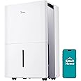 Midea 4,500 Sq. Ft. WiFi Enabled Dehumidifier With Reusable Air Filter 50 Pint 2019 DOE (Previously 70 Pint), Ideal For Basem