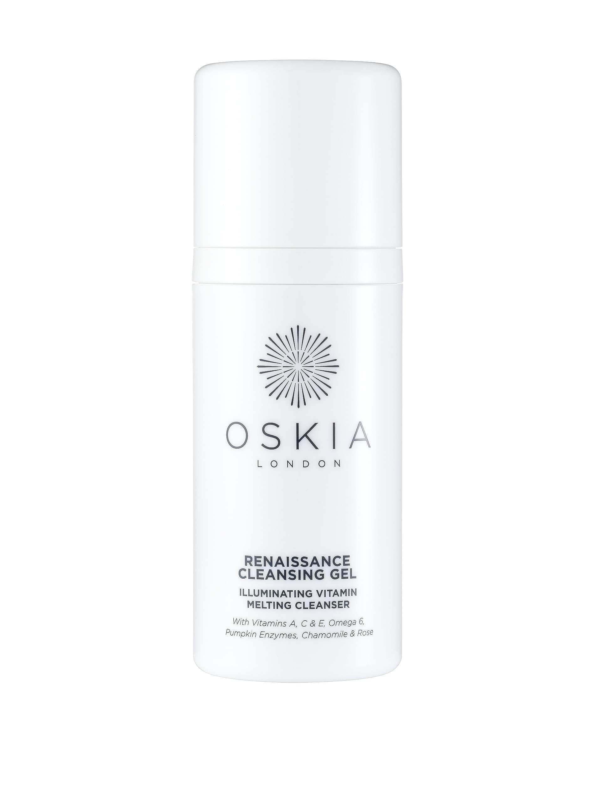 OSKIA Renaissance Cleansing Gel – Gel-to-Oil Face Cleanser with Vitamin A, E & C for Radiant Skin - 100ml
