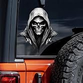 2pcs Cool Skull Vinyl Decal 5.12