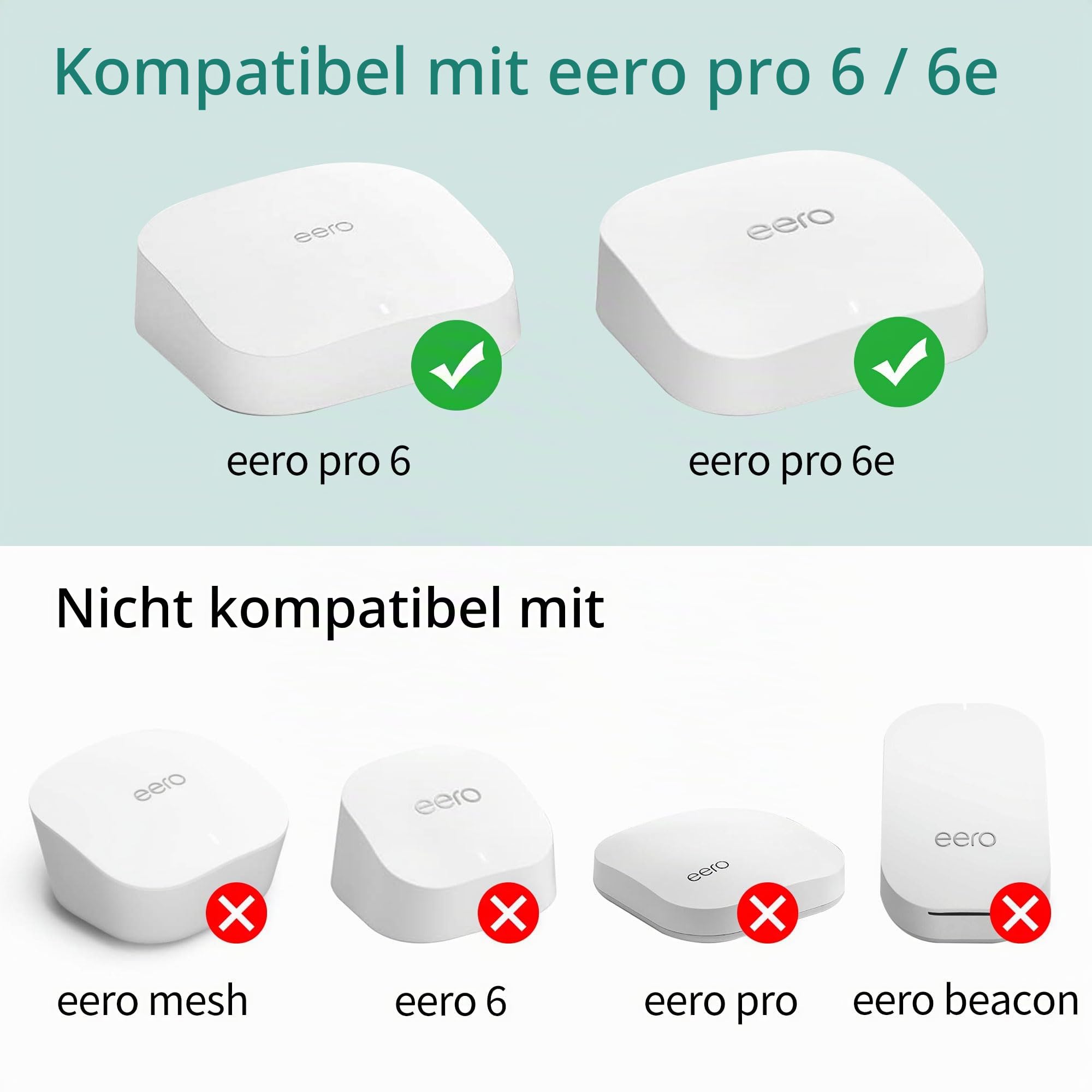 HomeMount Wandhalterung für eero Pro 6/6e – Kabelmanagement, 1 Stück 3