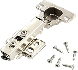 Neoteck 20x Bisagra Cierre de la Puerta del Gabinete 110 Grados Acero