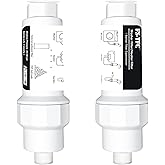 FS-TFC Inline Sediment Anti-Scale Filter Reusable 3/4" GHT Water Hose Filter for Washing Machine, Heater, Garden, RV,2PACK
